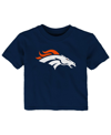 Outerstuff Baby Boys And Girls Navy Denver Broncos Primary Logo T-shirt In Navy