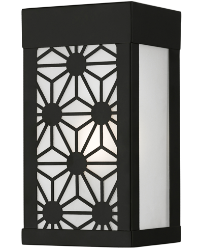 Livex Berkeley 1 Light Outdoor Ada Small Sconce In Black