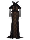 JASON WU COLLECTION WOMEN'S RUFFLE-EMBELLISHED LACE GOWN