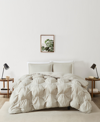 Truly Soft Cloud Puffer 3 Piece Comforter Set, King In Beige