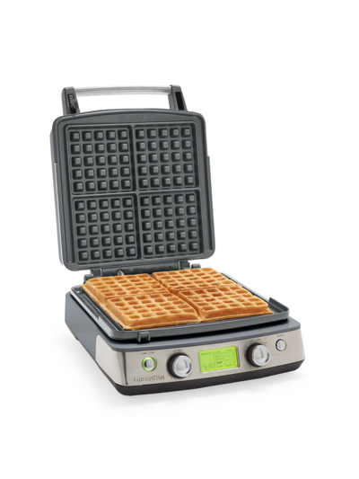 Greenpan Elite Electrics Four-square Waffle Maker In Graphite Grey