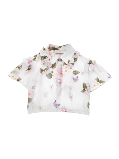 Monnalisa Kids'   Shirts In White