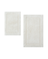 Calvin Klein Essence Solid Tufted 2-pack Bath Rug Set In White