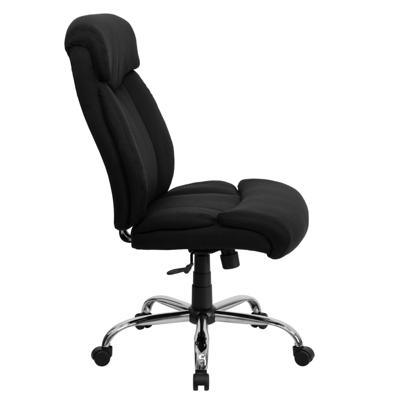 Flash Furniture Hercules Series Big & Tall 400 Lb. Rated Black Fabric Executive Swivel Chair