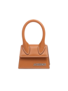 Jacquemus Men's Le Chiquito Homme Top Handle Bag In Light Brown
