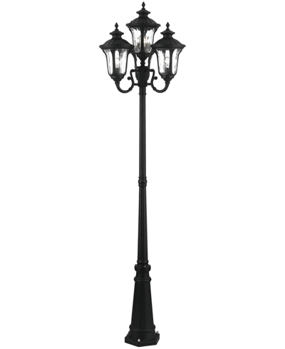 Livex Oxford 4 Light Outdoor Post Light In Textured Black