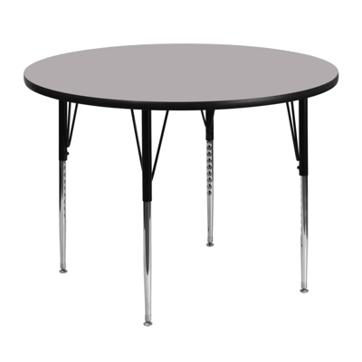 Flash Furniture 48'' Round Grey Thermal Laminate Activity Table In Gray