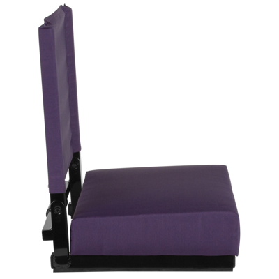Flash Furniture Grandstand Comfort Seats By Flash With Ultra-padded Seat In Dark Purple