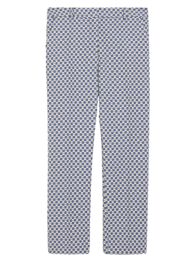 Weekend Max Mara Women's Odile Floral Straight-leg Trousers In Navy