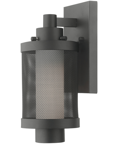 Livex Nottingham 1 Light Wall Lantern In Textured Black