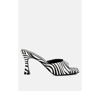 London Rag Roblux Mid Heel Sandals In Black