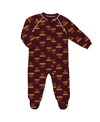 Outerstuff Infant Boys And Girls Burgundy Washington Commanders Raglan Full-zip Sleeper In Burgundy