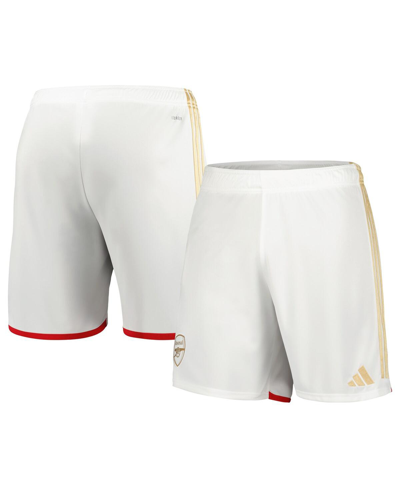 Adidas Originals Men's Adidas White Arsenal 2023/24 Home Replica Shorts