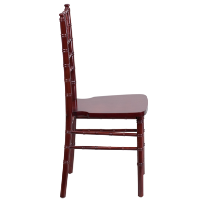 Flash Furniture Hercules Series Mahogany Wood Chiavari Chair In Brown