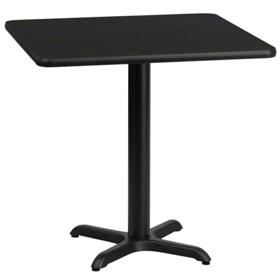 Flash Furniture 30'' Square Black Laminate Table