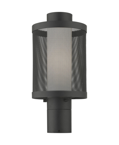 Livex Nottingham 1 Light Post Top Light In Textured Black