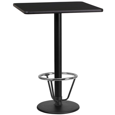 Flash Furniture 24'' Square Black Laminate Table