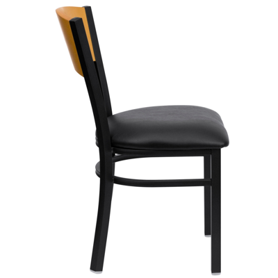 Flash Furniture Hercules Series Black Circle Back Metal Restaurant Chair
