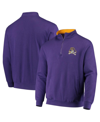 COLOSSEUM MEN'S COLOSSEUM PURPLE ECU PIRATES TORTUGAS LOGO QUARTER-ZIP JACKET