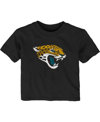 Outerstuff Baby Boys And Girls Black Jacksonville Jaguars Primary Logo T-shirt In Black