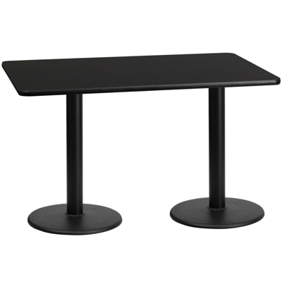 Flash Furniture 30'' X 60'' Rectangular Black Laminate Table