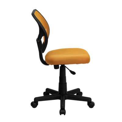 Flash Furniture Mid-back Orange Mesh Swivel Task Chair