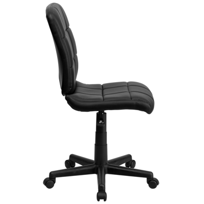 Flash Furniture Mid-back Black Quilted Vinyl Swivel Task Chair