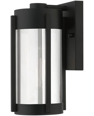 Livex Sheridan 1 Light Outdoor Wall Lantern In Black