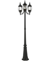 Livex Frontenac 3 Light Outdoor Post Light In Textured Black