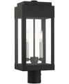 LIVEX YORK 2 LIGHT OUTDOOR POST TOP LANTERN