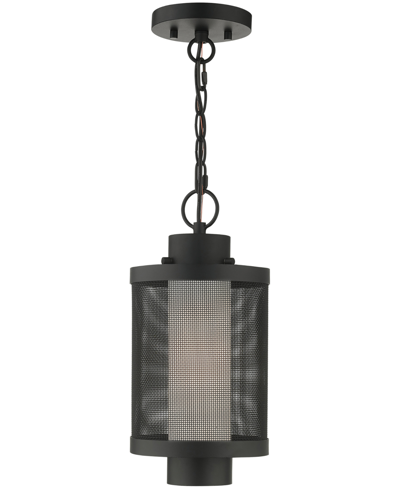 Livex Nottingham 1 Light Pendant In Textured Black