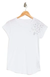 Zadig & Voltaire Skinny Leo Strass Tee In Blanc