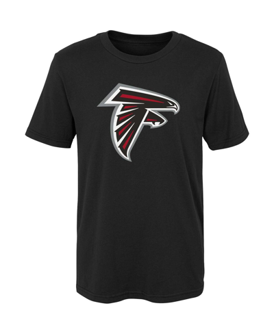 Outerstuff Kids' Little Boys And Girls Black Atlanta Falcons Primary Logo T-shirt