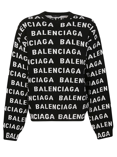 Balenciaga Man Sweater Man Black Knitwear