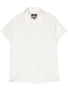 Apc Linen Shirt Collared Neck Short Sleeves