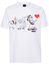 PS BY PAUL SMITH T-SHIRT WITH PRINT