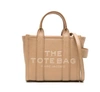 Marc Jacobs 'the Mini Tote' Beige Tote Bag With Logo Lettering On The Front In Brown