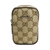 GUCCI GUCCI GG CANVAS BROWN CANVAS WALLET  (PRE-OWNED)