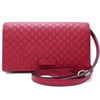 GUCCI GUCCI GUCCISSIMA RED LEATHER SHOULDER BAG (PRE-OWNED)
