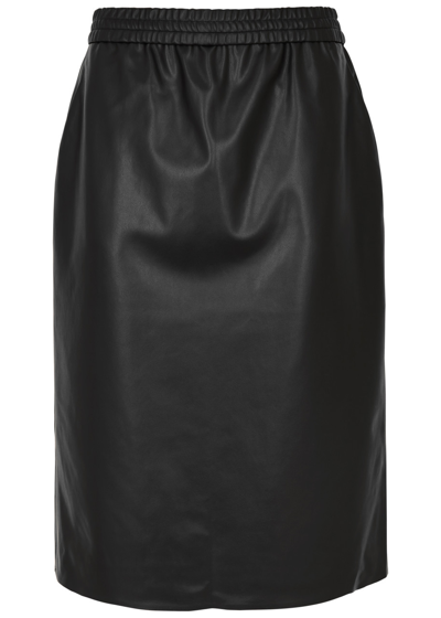 Wolford Faux Leather Midi Skirt In Black