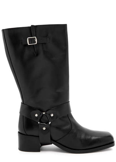 Alohas Rocky 50 Leather Mid-calf Boots In Black