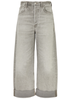 Citizens Of Humanity Ayla Mid-rise Wide-leg Jeans In Light Grey