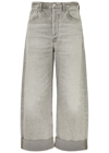 Citizen Of Humanity Citizens Of Humanity Ayla Mid-rise Wide-leg Jeans In Light Grey