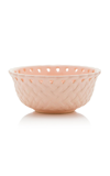 Moda Domus Openwork Creamware Consommé Bowl In Pink