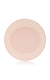 Moda Domus Openwork Creamware Charger Plate In Pink