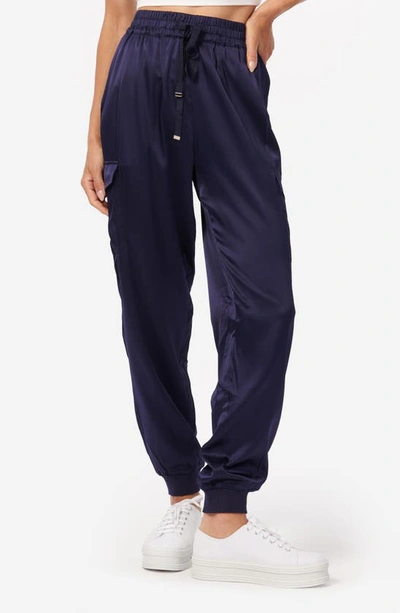 Cami Nyc Elsie Stretch Silk Joggers In Shadow