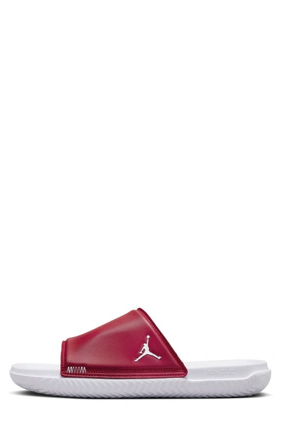 Jordan Men's  Play Slides In Varsity Red/ White/ White