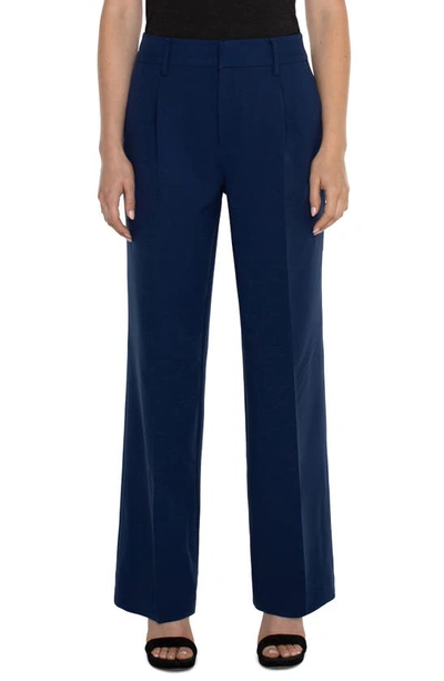 Liverpool Los Angeles Pleated High Waist Pants In Galaxy