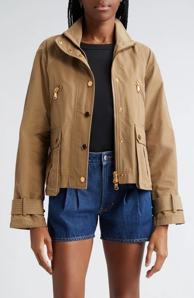 Veronica Beard Barton Cargo Jacket In Brown