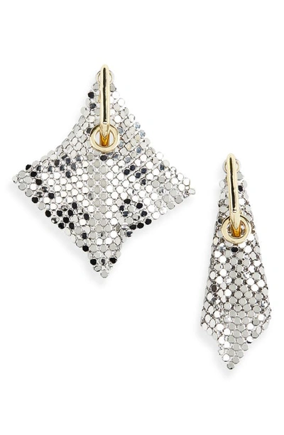 Demarson Stevie Chainmail Drop Earrings In Gold/ Silver